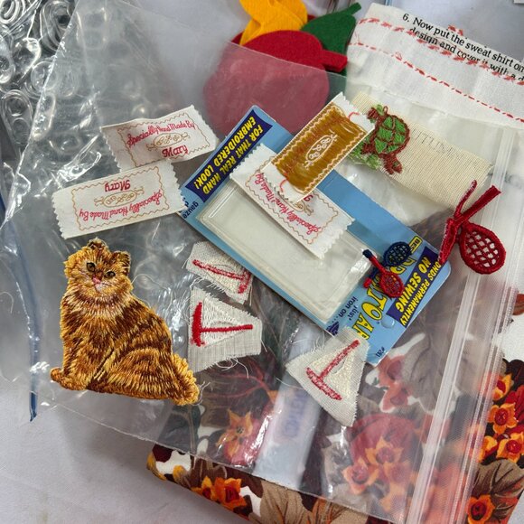 Mixed Lot Sewing & Craft Supplies Rug Hook Crochet Applique Pop Tabs - Picture 8 of 10